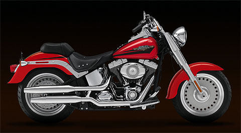 Harley Davidson 2010 FLSTF Fat Boy in Scarlet Red  